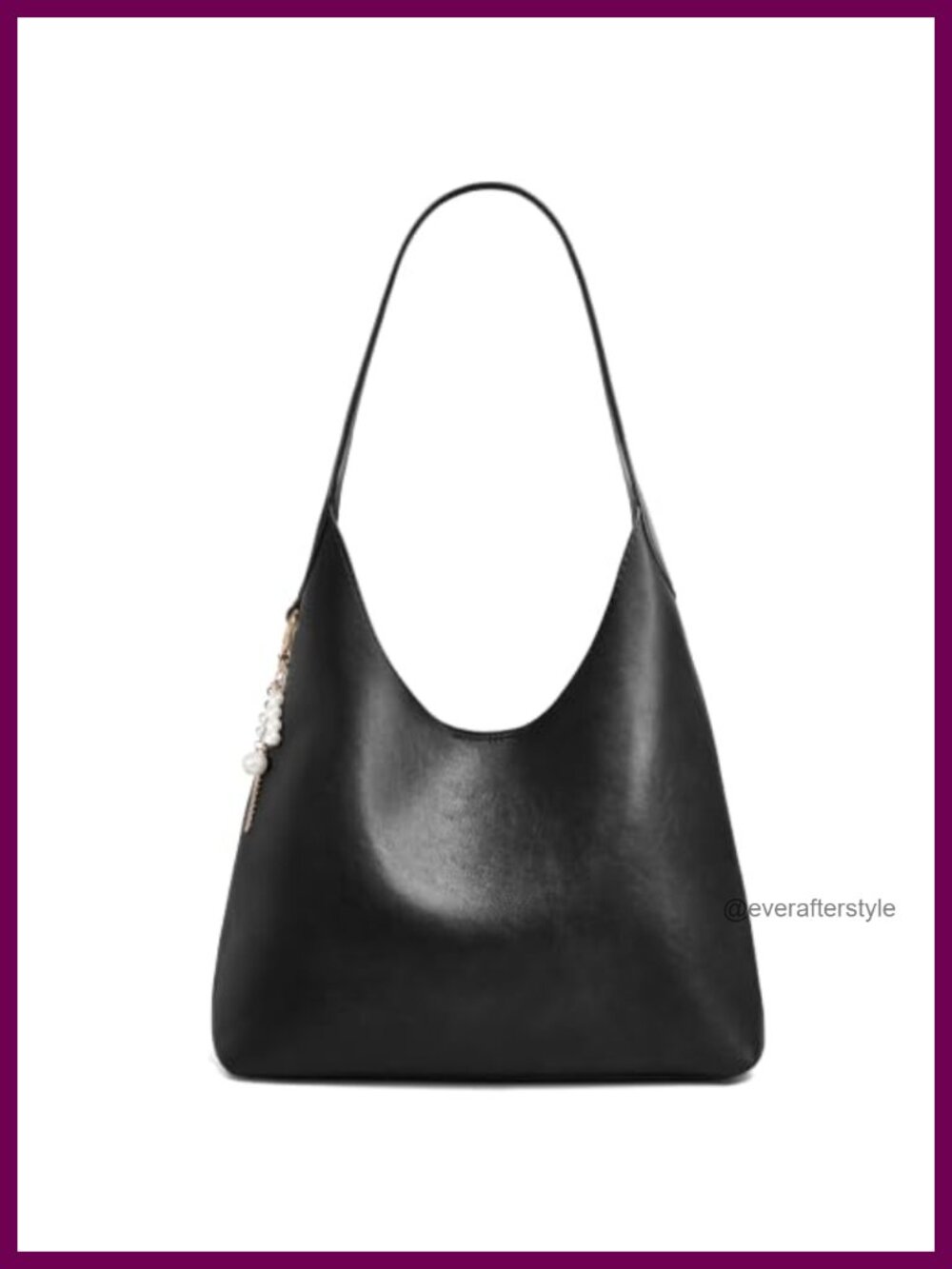 Slouchy Hobo Shoulder Bag Soft Suede Vegan Leather Women's Travel Tote Purse